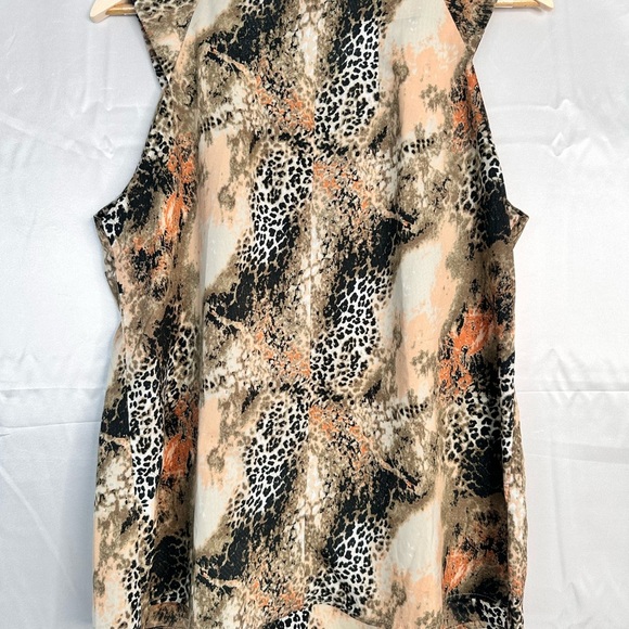Pink Collection Sleeveless Tunic Animal Print Mixture Size Large - Picture 4 of 8